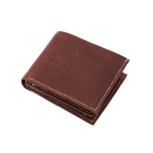 Men’s Trifold Vintage Leather Wallet